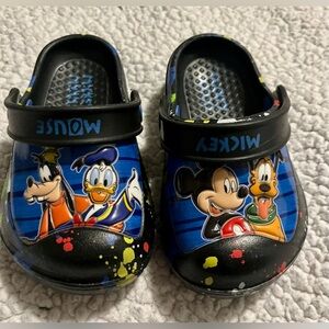 2 FOR $20! Disney Clogs toddler Blue and Black